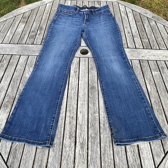 Lee Womens Flex Motion Bootcut Jeans Size 10 SHORT Blue Regular Fit Mid Rise - Picture 1 of 9